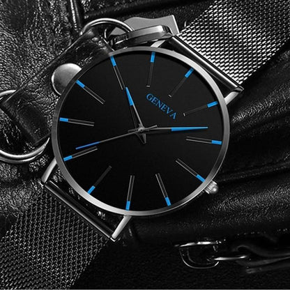 Men's Minimalist Watch Sustainable Leather Strap