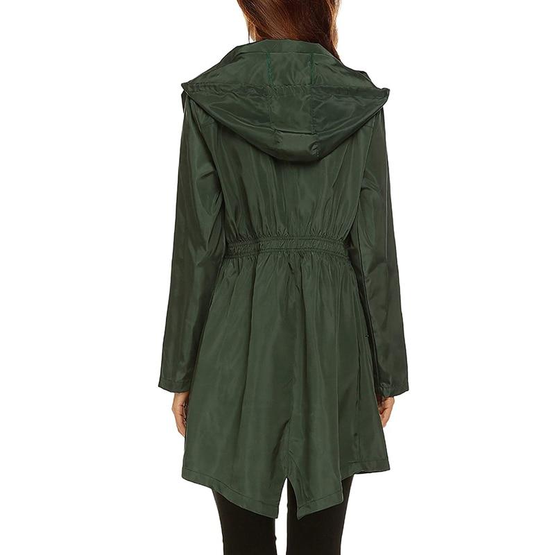 Women's Waterproof Windbreaker Jacket Lightweight Breathable