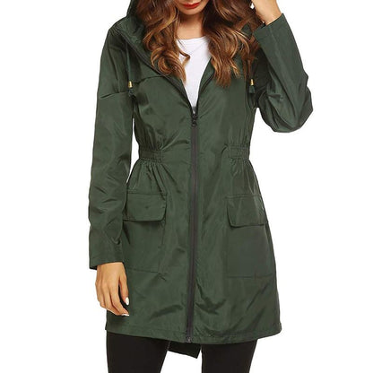 Women's Waterproof Windbreaker Jacket Lightweight Breathable
