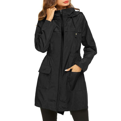 Women's Waterproof Windbreaker Jacket Lightweight Breathable