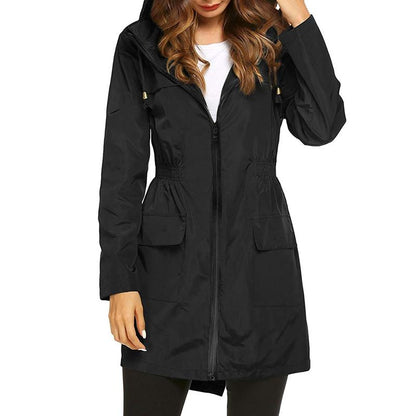 Women's Waterproof Windbreaker Jacket Lightweight Breathable