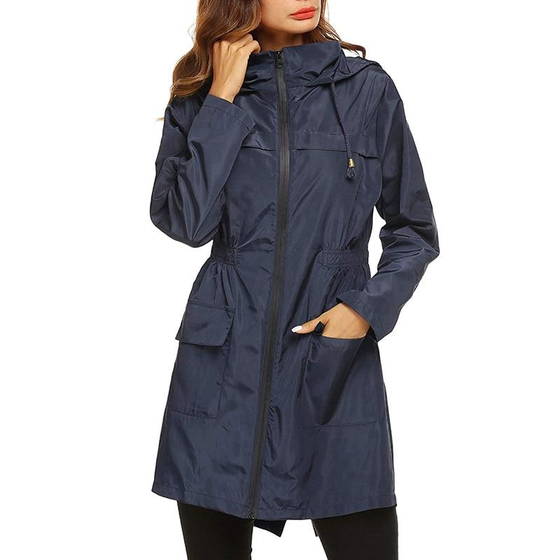 Women's Waterproof Windbreaker Jacket Lightweight Breathable