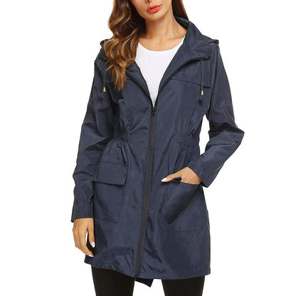 Women's Waterproof Windbreaker Jacket Lightweight Breathable