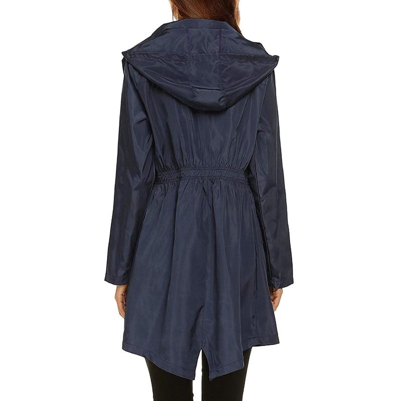 Women's Waterproof Windbreaker Jacket Lightweight Breathable