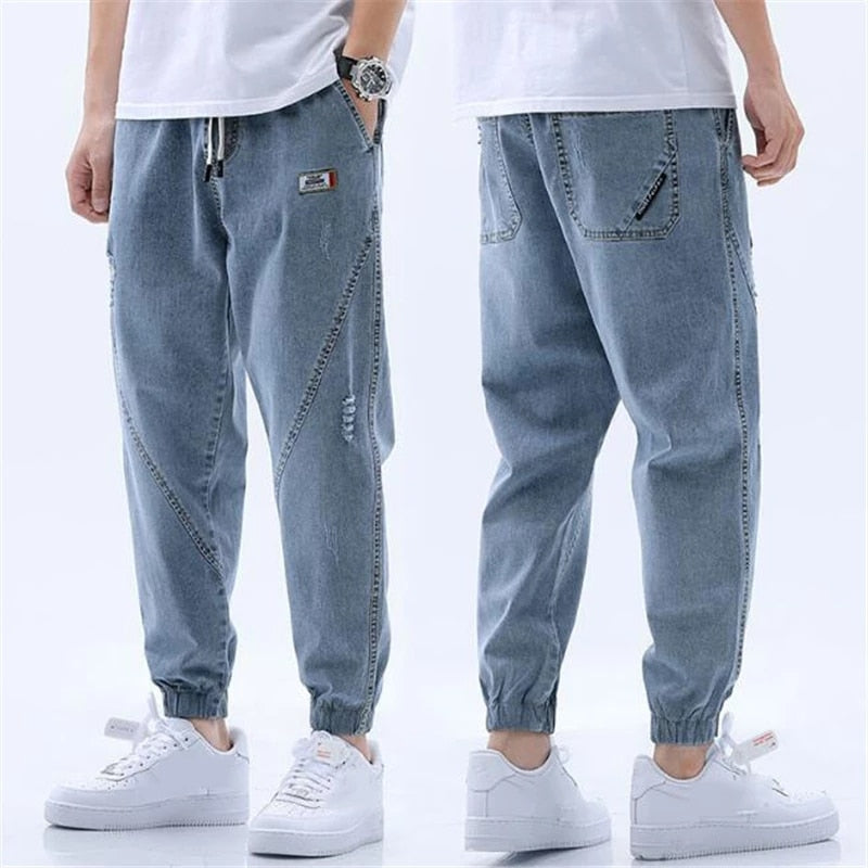 Men's Elastic Trousers Stretch Fit Comfortable Pants