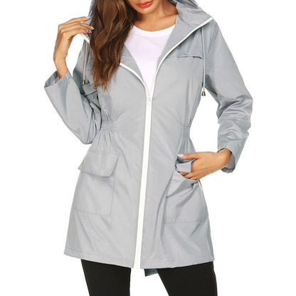 Women's Waterproof Windbreaker Jacket Lightweight Breathable