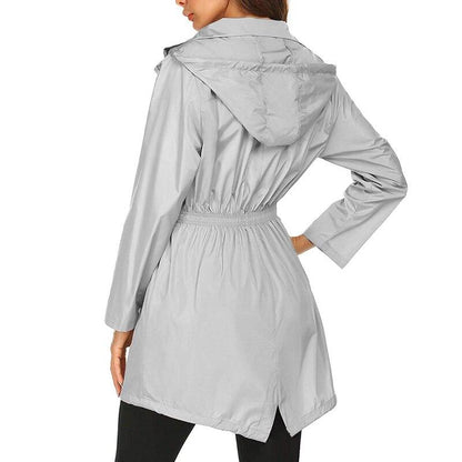 Women's Waterproof Windbreaker Jacket Lightweight Breathable