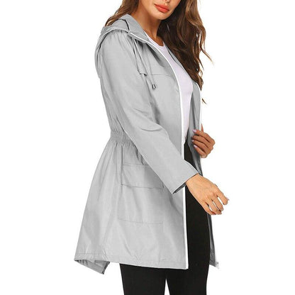 Women's Waterproof Windbreaker Jacket Lightweight Breathable