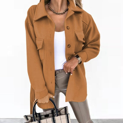 Shirt Jacket Casual Cotton