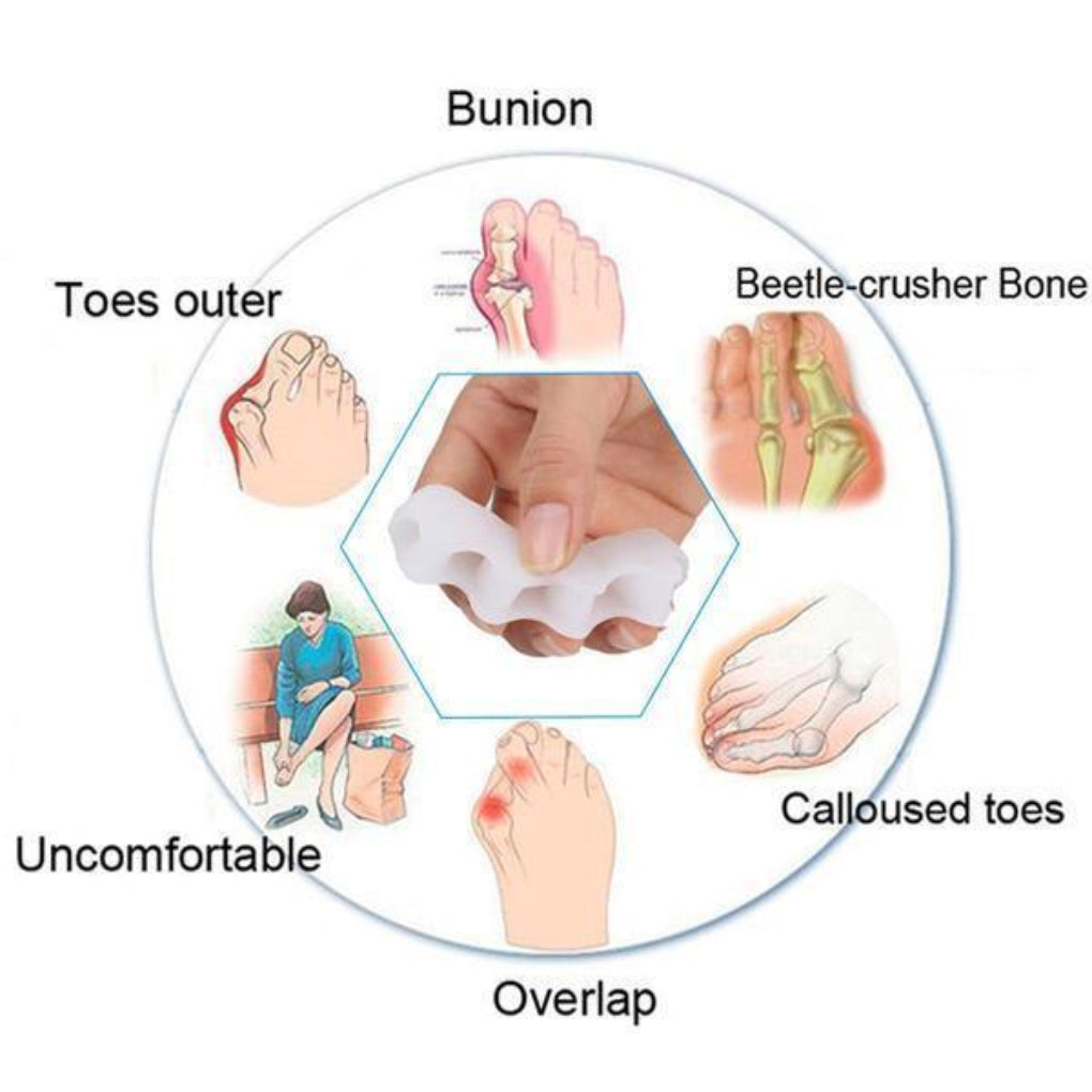 Orthopedic Toe Separator Silicone Toe Corrector