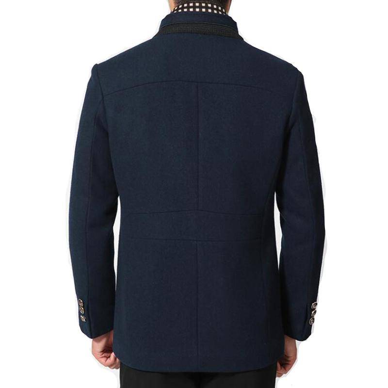 Wool Cashmere Detachable Scarf Coat - Saint Drako