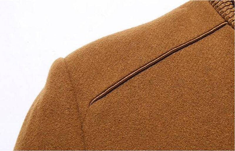Wool Cashmere Detachable Scarf Coat - Saint Drako