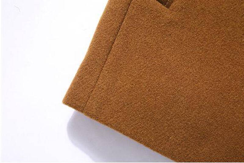 Wool Cashmere Detachable Scarf Coat - Saint Drako