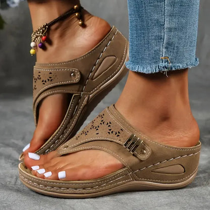 Comfortable Women's Ankle Strap Summer Sandals - VibreMode