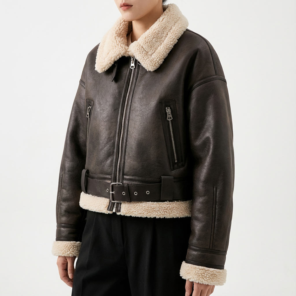 Women's Shearling Coat - VibreMode