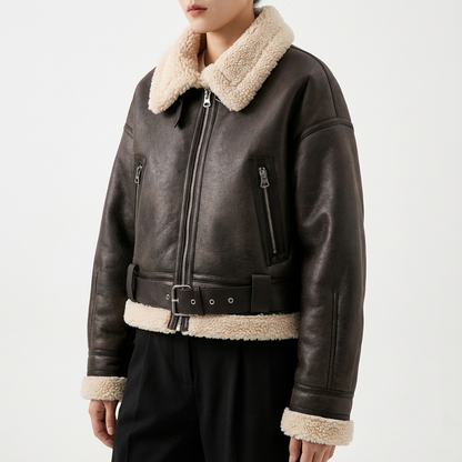 Women's Shearling Coat - VibreMode