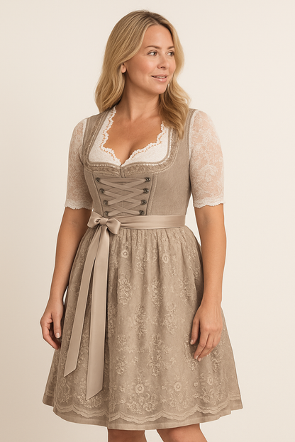 Traditional Floral German Dress
