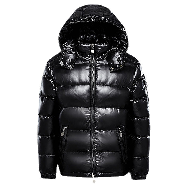 Men's Puffer Jacket Insulated Waterproof Black