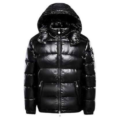 Men's Puffer Jacket Insulated Waterproof Black