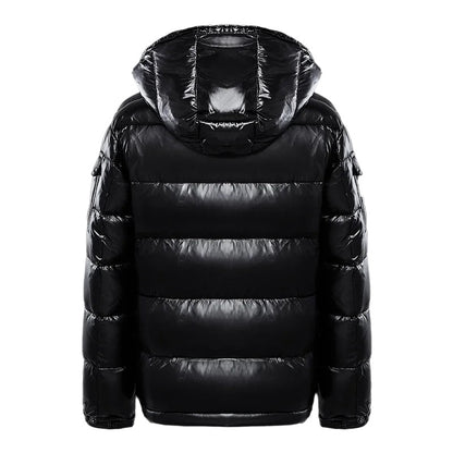 Men's Puffer Jacket Insulated Waterproof Black - VibreMode