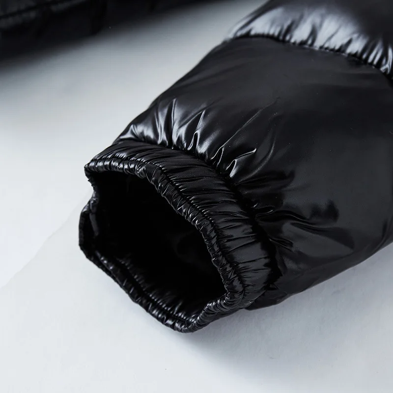 Men's Puffer Jacket Insulated Waterproof Black