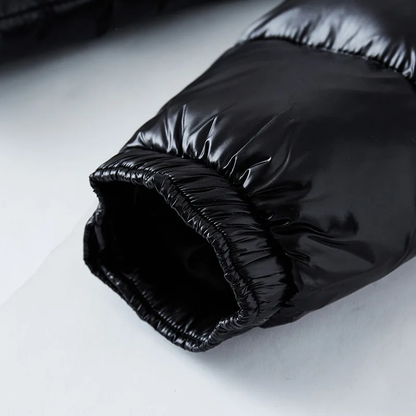 Men's Puffer Jacket Insulated Waterproof Black