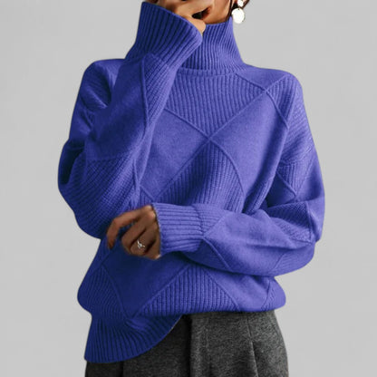 Warm Women's Crew Neck Long Sleeve Winter Sweater