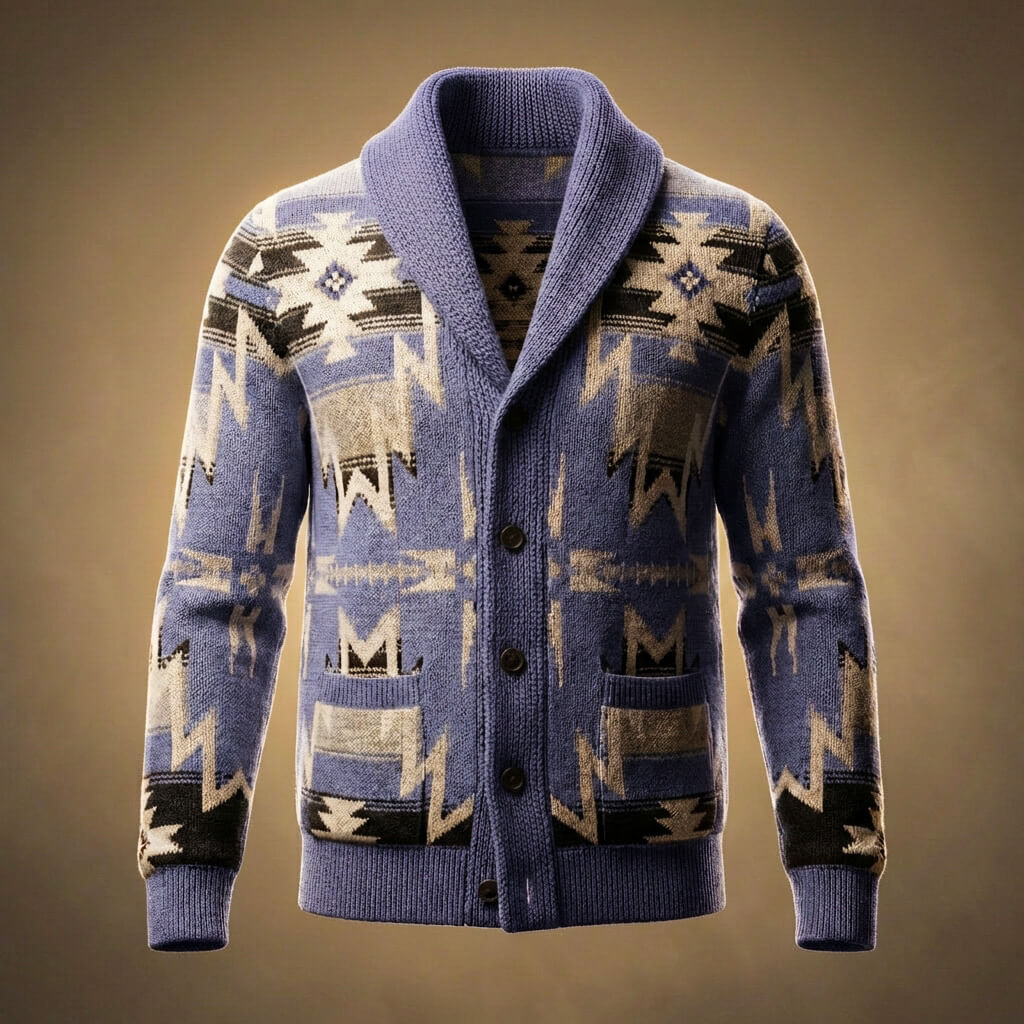 Soft Wool Cable Knit Cardigan
