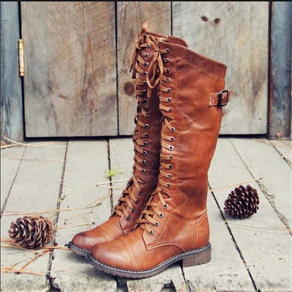 Elegant Ladies High Heel Knee High Boots - VibreMode