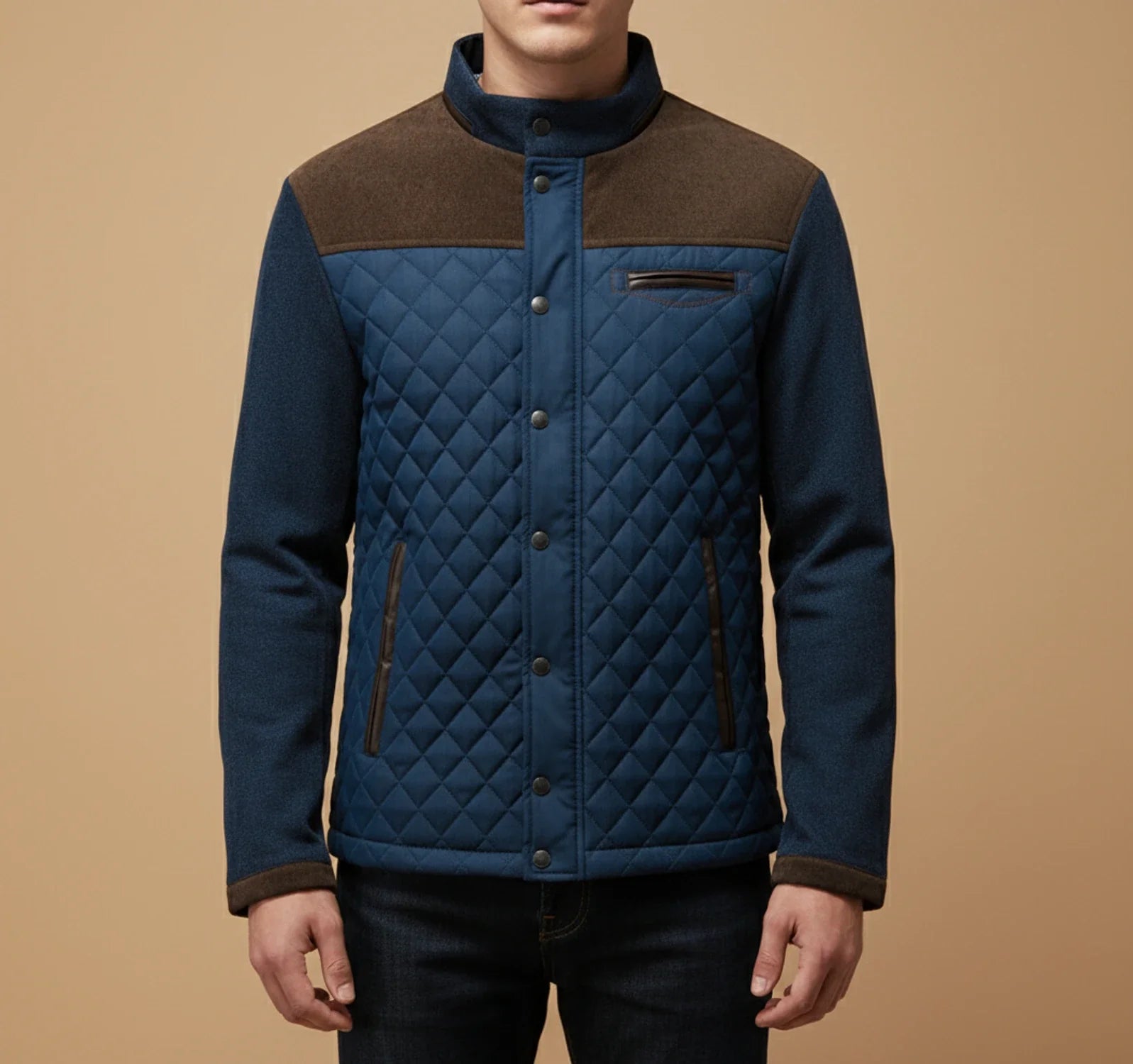 Men's Quilted Casual Jacket - VibreMode