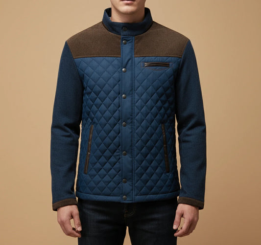 Men's Quilted Casual Jacket - VibreMode