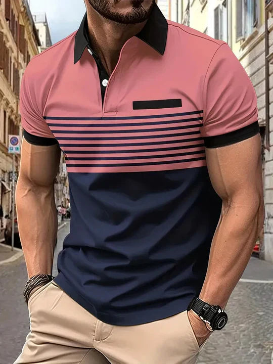 Men's Polo Shirt Cotton Casual Comfortable - VibreMode