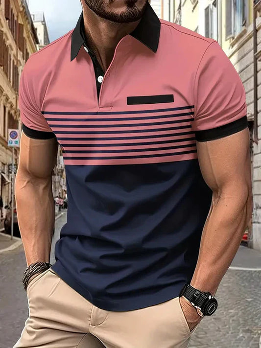 Men's Polo Shirt Cotton Casual Comfortable - VibreMode