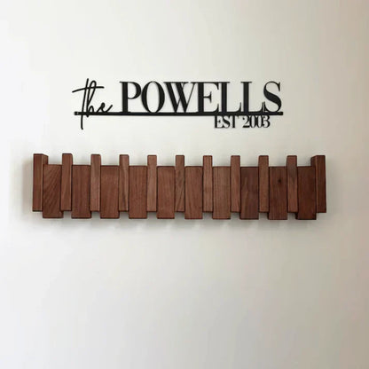 Wooden Wall Coat Rack Musical Design - VibreMode