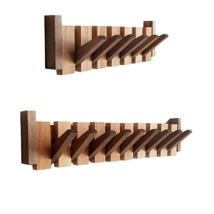 Wooden Wall Coat Rack Musical Design