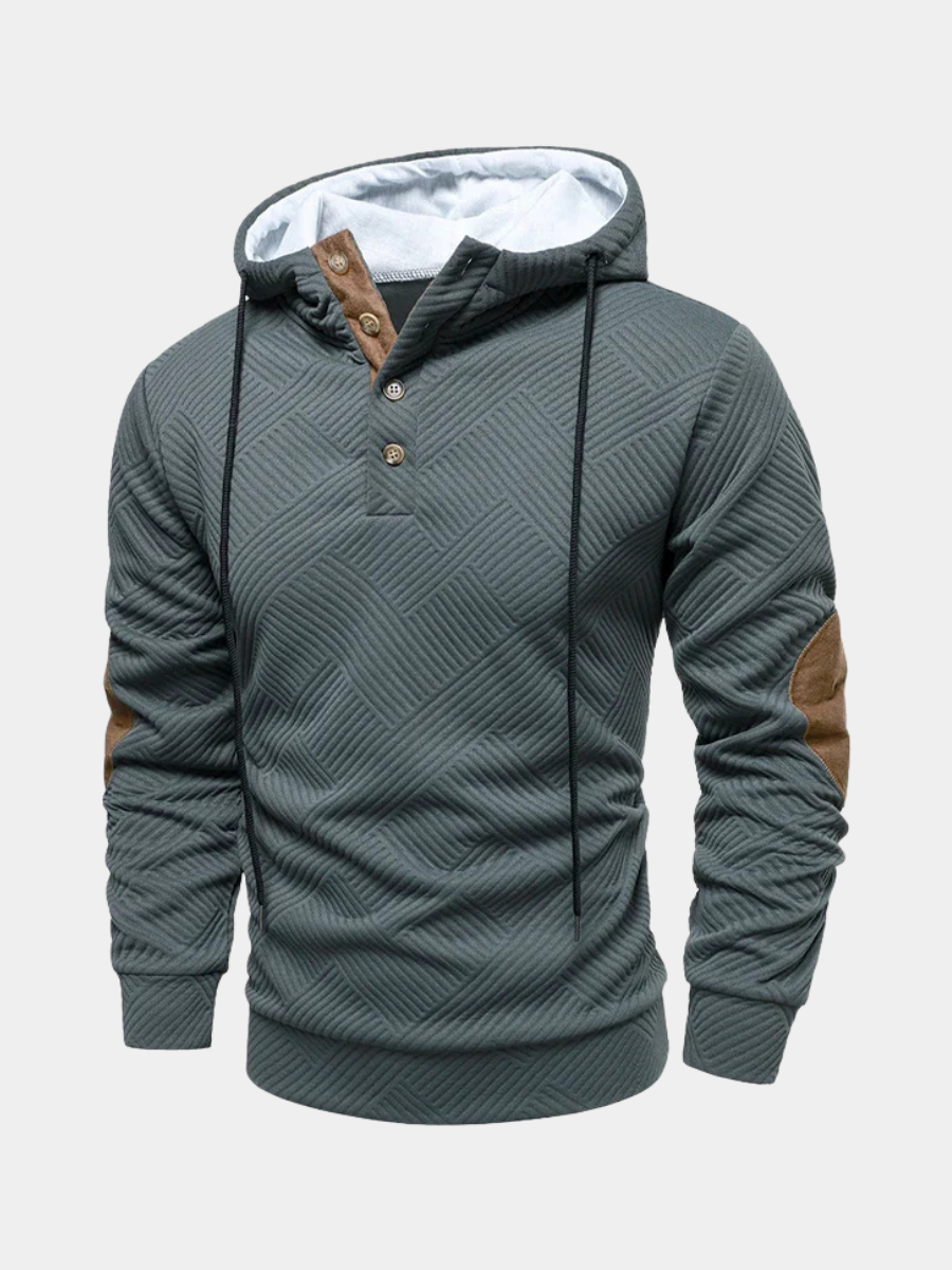 Men's Button Up Hoodie - VibreMode