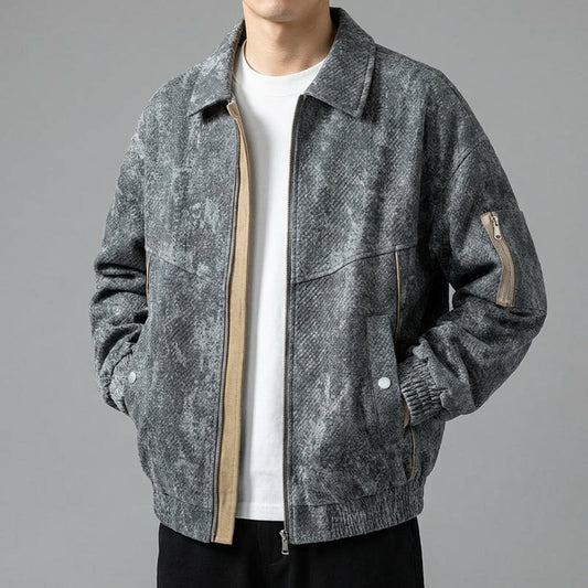 Men's Full Zip Bomber Jacket - VibreMode