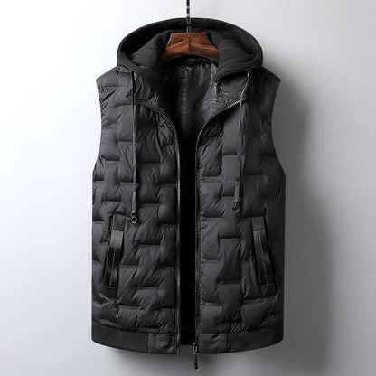 Raphael Men's Puffer Vest Hooded - VibreMode