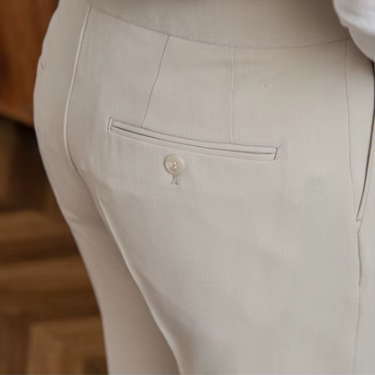 Image of Raphael | Men's Pleated Cropped Dress Pants