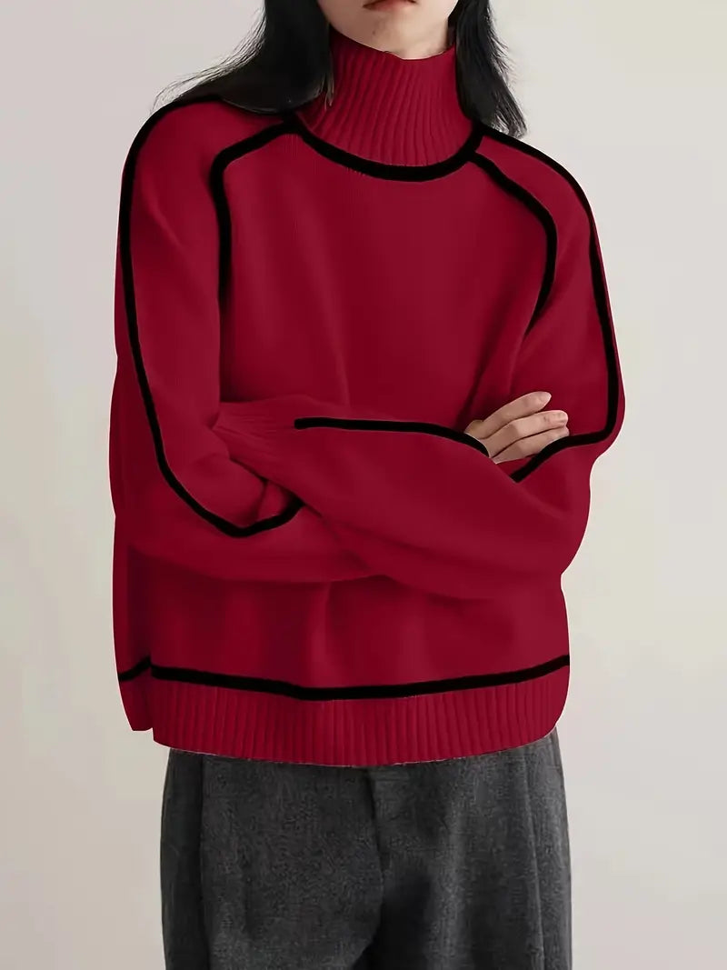 Fashionable Knit Turtleneck Sweater for Women