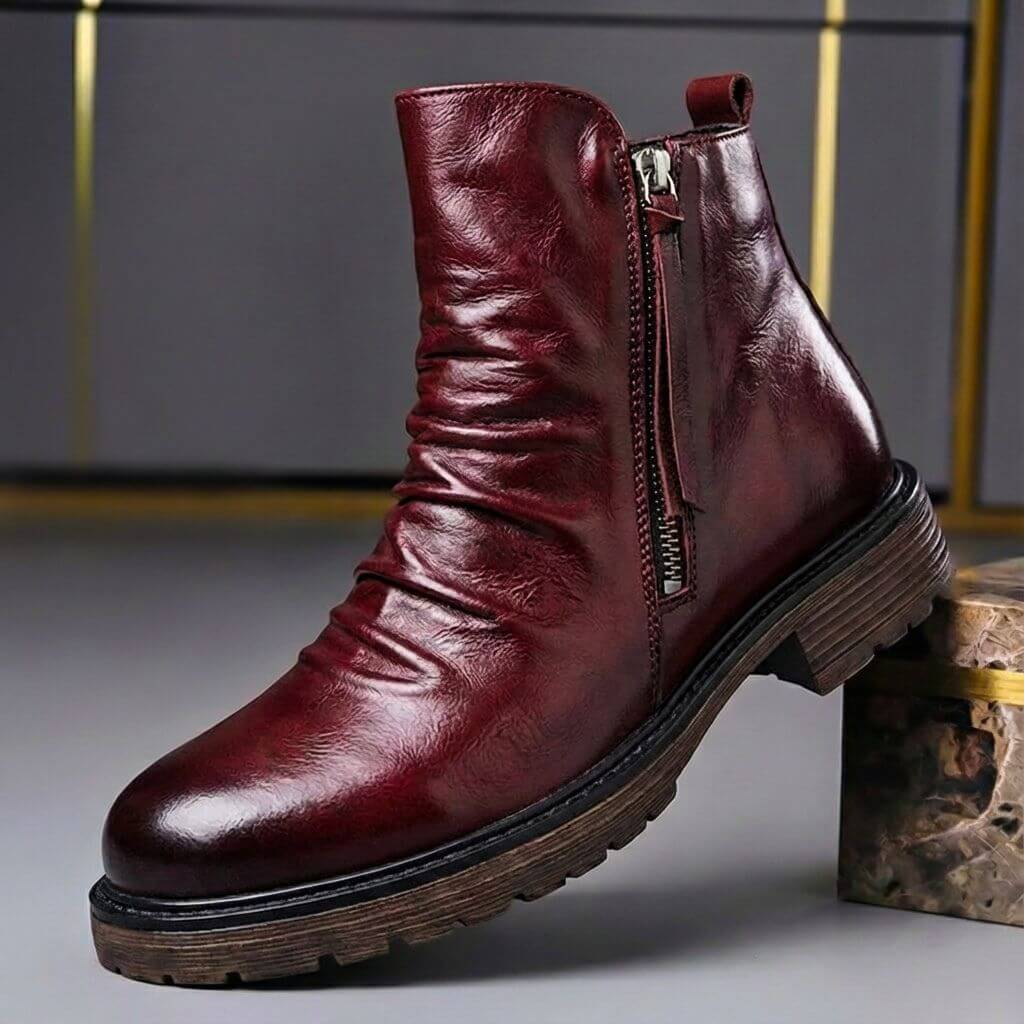 Genuine Leather Ankle Boots
