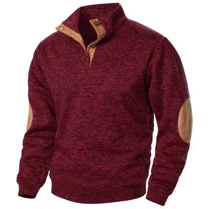 Men's V-Neck Casual Sweatshirt - VibreMode