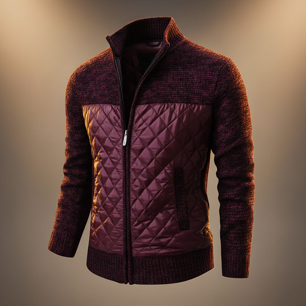 Soft Padded Chenille Winter Coat