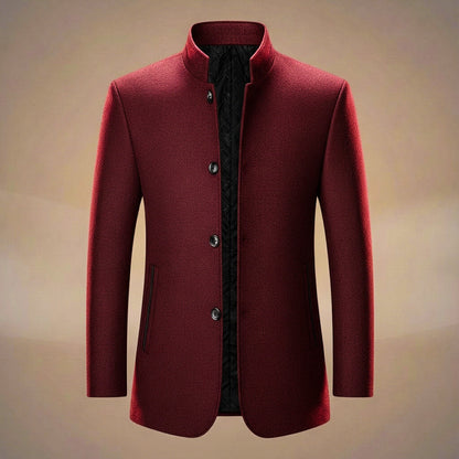 Classic Pure Wool Tailored Coat