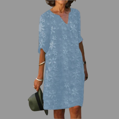 Women's Floral Midi Dress Modern Style