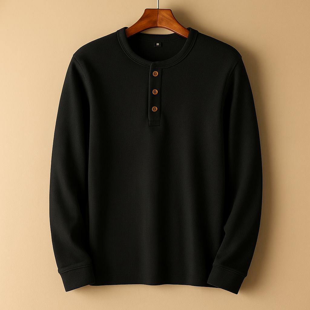 Relaxed fit long sleeve casual shirt for men with a comfortable loose design, perfect for everyday outfits, casual occasions, and weekend wear.