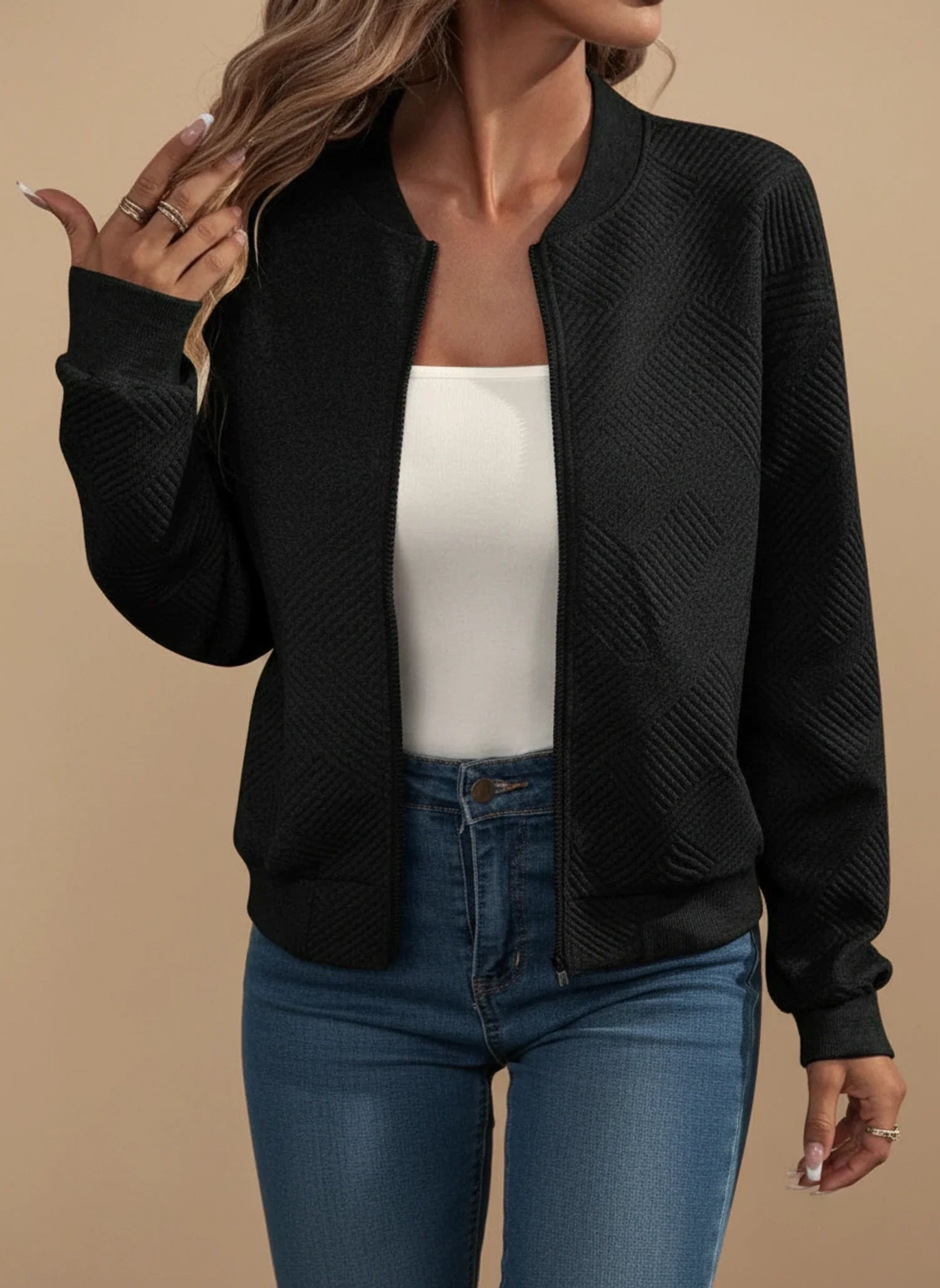 Women's Relaxed Fit Casual Jacket - VibreMode