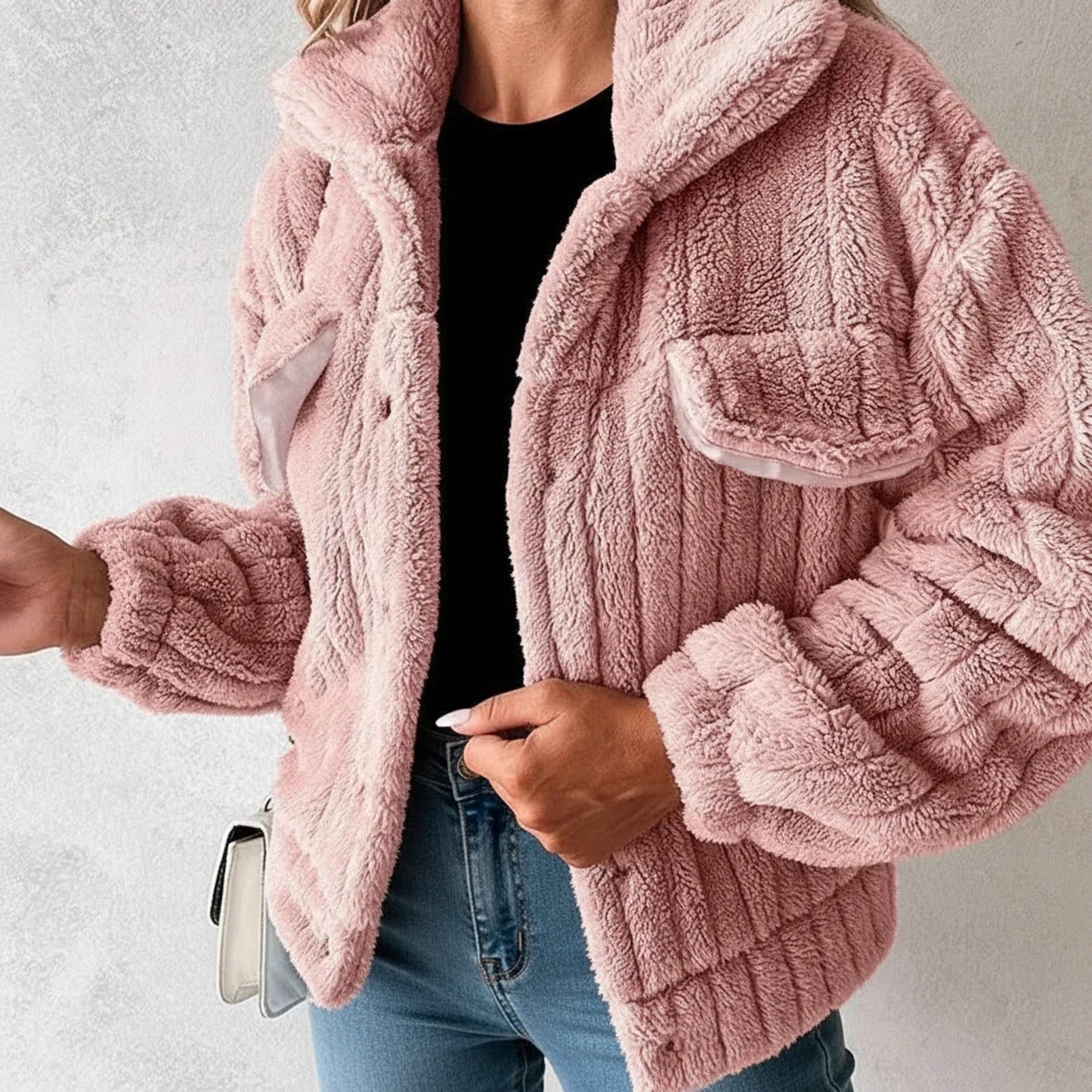 Women's Relaxed Fit Sherpa Winter Jacket