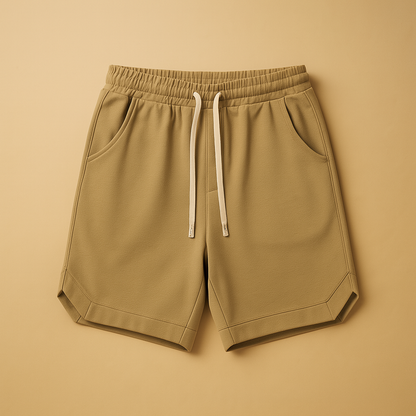 Men’s retro sport shorts with elastic waistband, designed for sports, outdoor activities, and casual summer wear.
