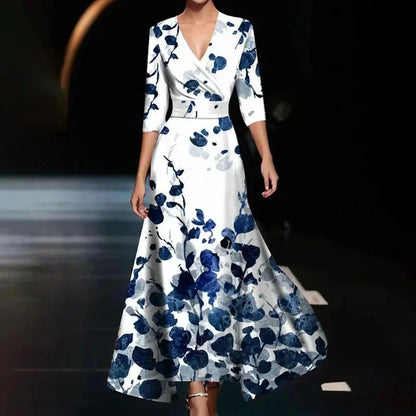 Beautiful Floral Tie Waist Maxi Dress